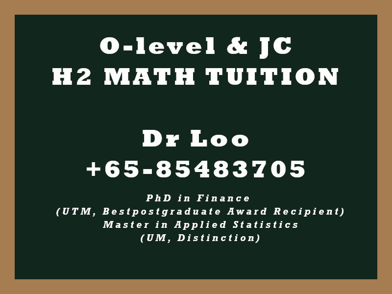 A-level Math Home Tuition Singapore