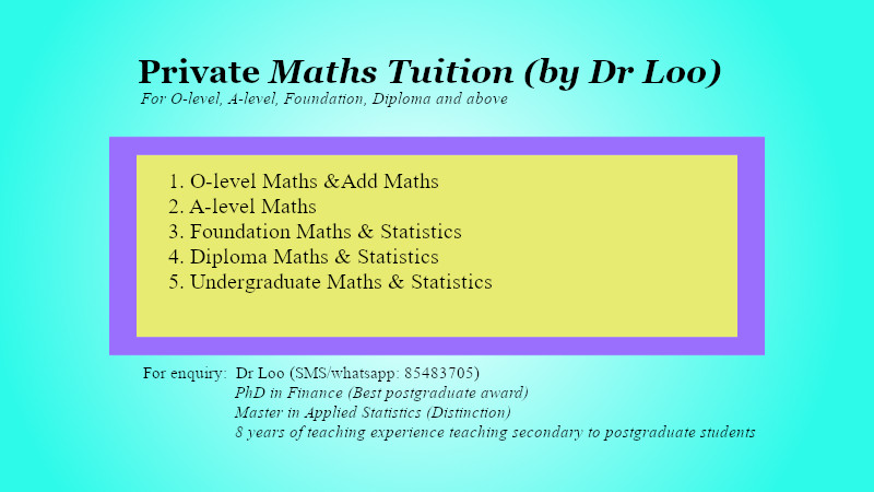 O-level Additional Mathematics Home Tuition Singapore