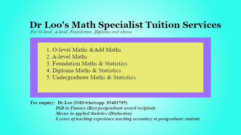 Singapore N-level Mathematics Online Tuition