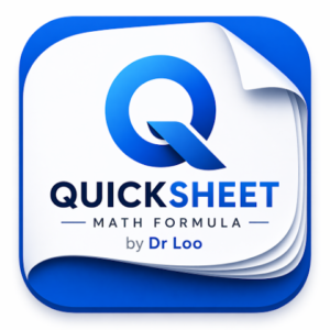 IB Math Formula Quicksheet by Dr Loo IB Math Tutor in Singapore